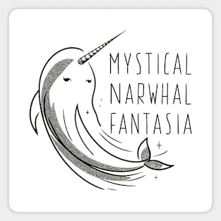 Mystical Narwhal Fantasia Magnet